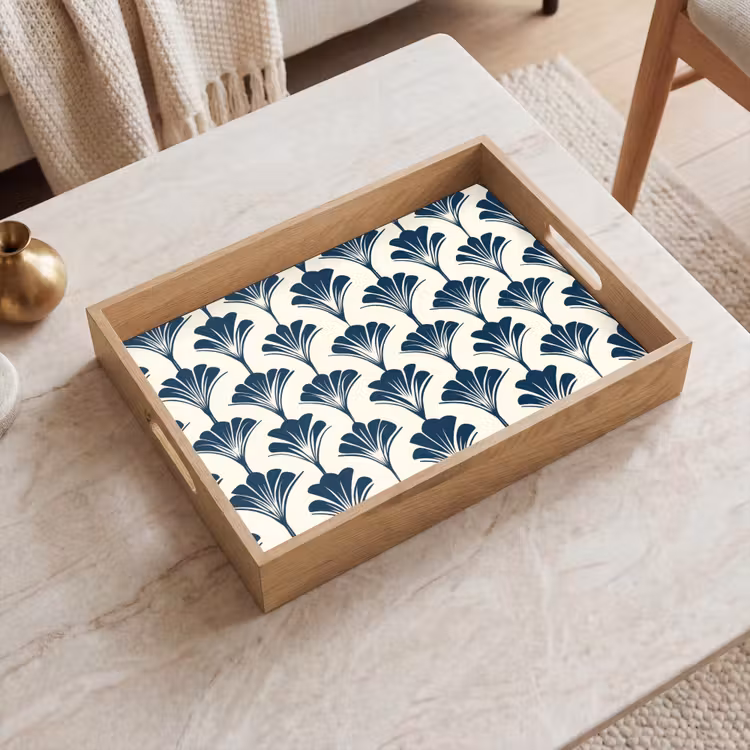 Tablett - Klassisch - Motiv - Blau — 2