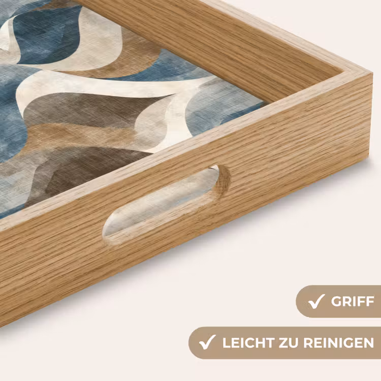 Tablett - Abstrakt - Wellen - Farbenfroh — 8