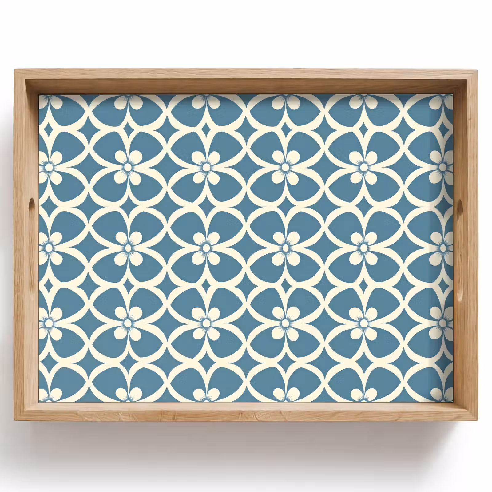 Tablett - Muster - Symmetrisch - Blau — 1