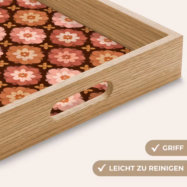 Tablett - Geometrisch - Blumig - Farbenfroh — 8
