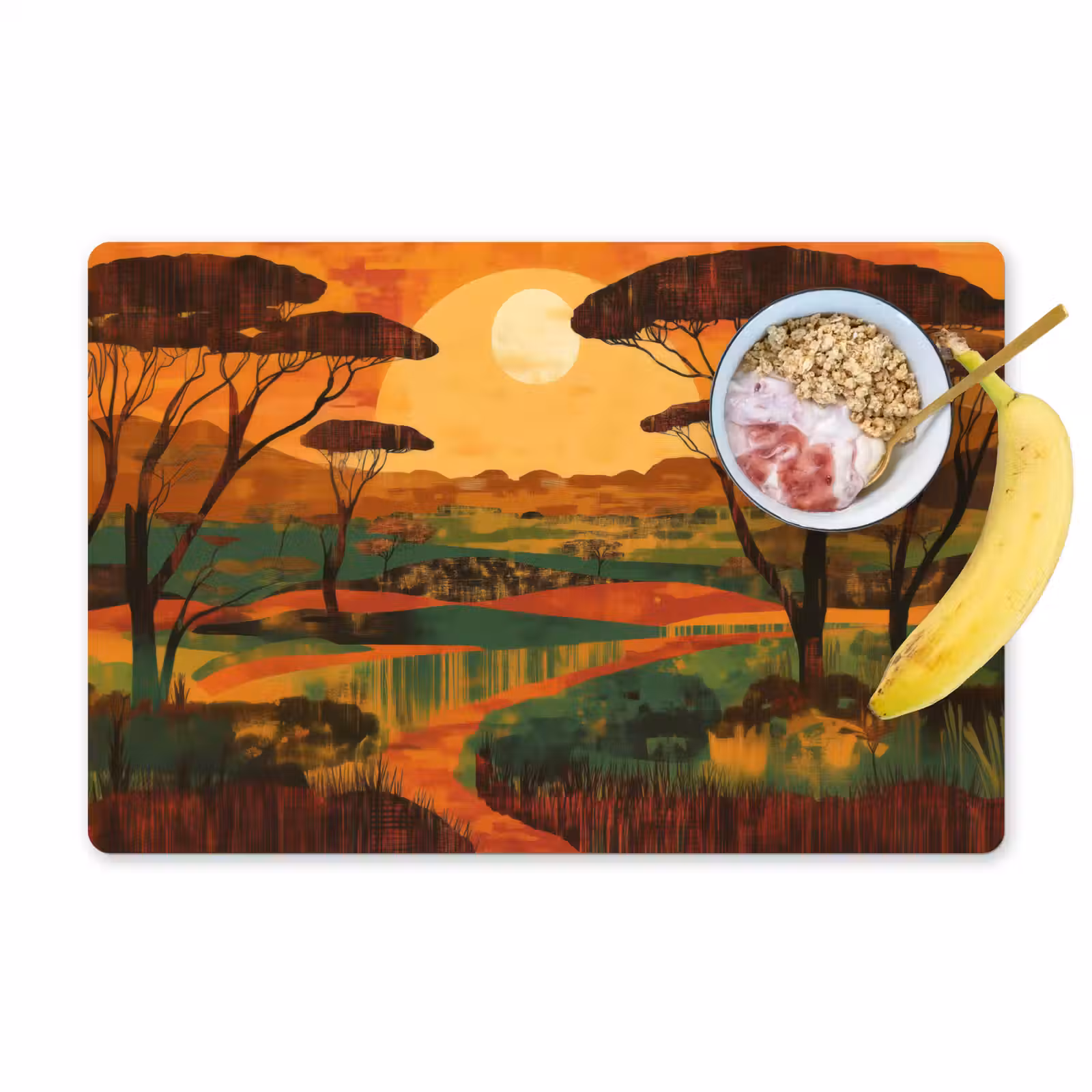 Tischset - Landschaft - Afrikanisch - Sonne — 1