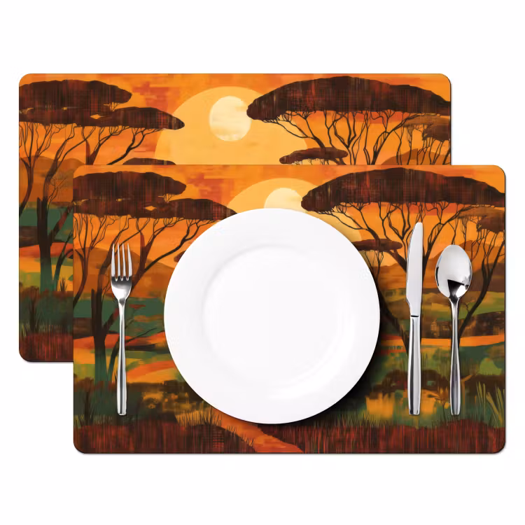 Tischset - Landschaft - Afrikanisch - Sonne — 2