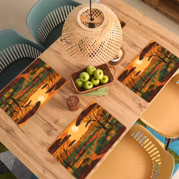 Tischset - Landschaft - Afrikanisch - Sonne — 3