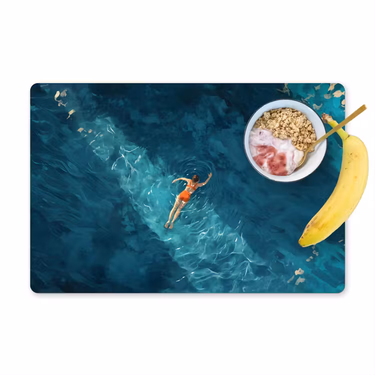 Tischset - Frau - Wasser - Bikini - Orange — 1