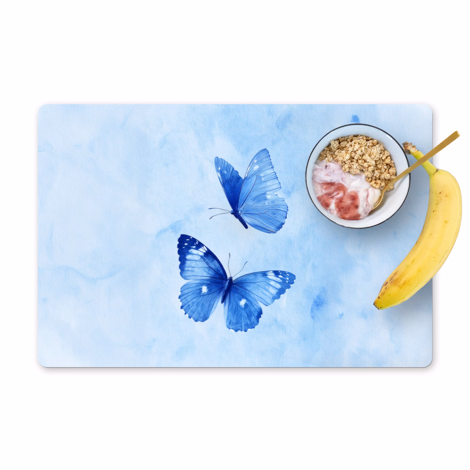 Tischset - Schmetterlinge - Ornamental - Blau — 1