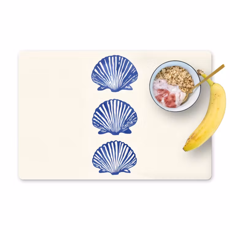 Tischset - Muscheln - Blau - Muster — 1