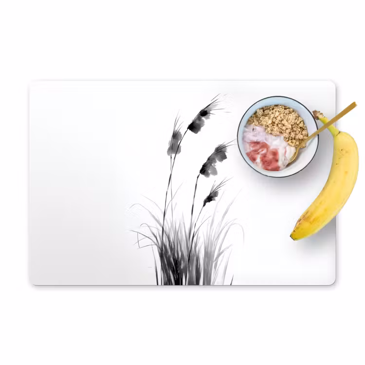 Tischset - Minimalistisch - Stängel - Weiß — 1
