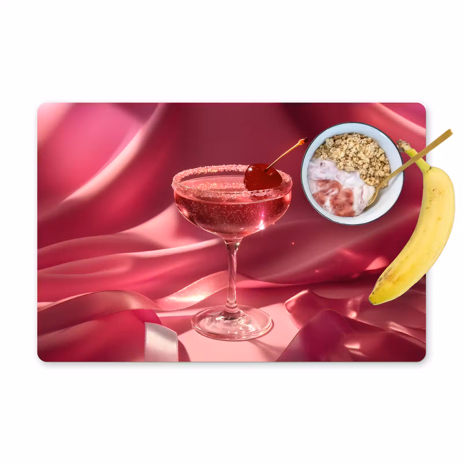 Tischset - Cocktail - Rosa - Luxe — 1