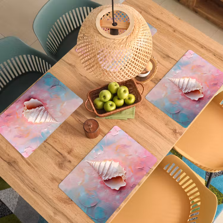 Tischset - Muschel - Pastell - Rosa — 3