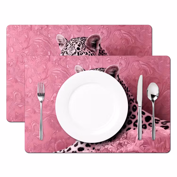 Tischset - Panther - Deluxe - Rosa — 2