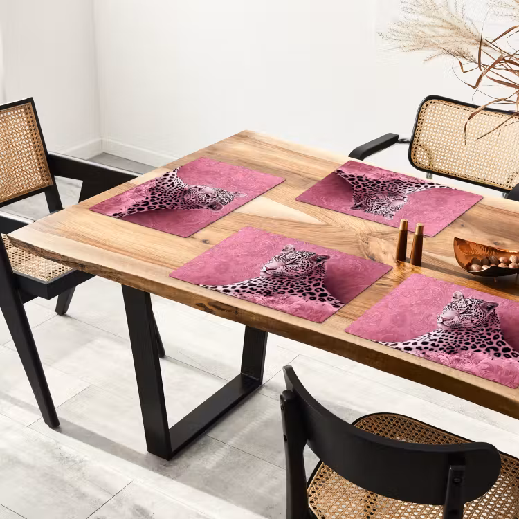 Tischset - Panther - Deluxe - Rosa — 4