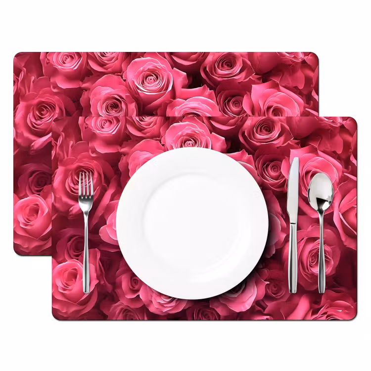Tischset - Rosen - Rosa - Blume — 2