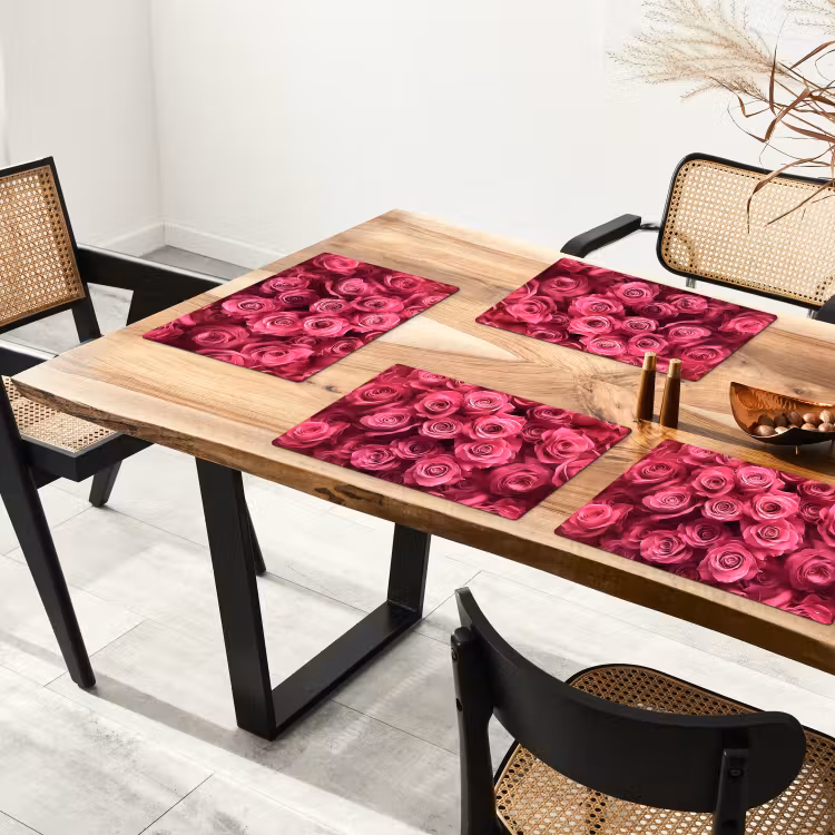 Tischset - Rosen - Rosa - Blume — 4