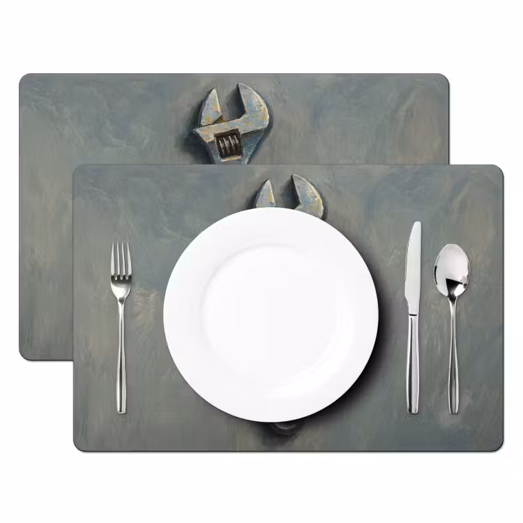 Tischset - Schraubenschlüssel - Werkzeuge - Farbe — 2