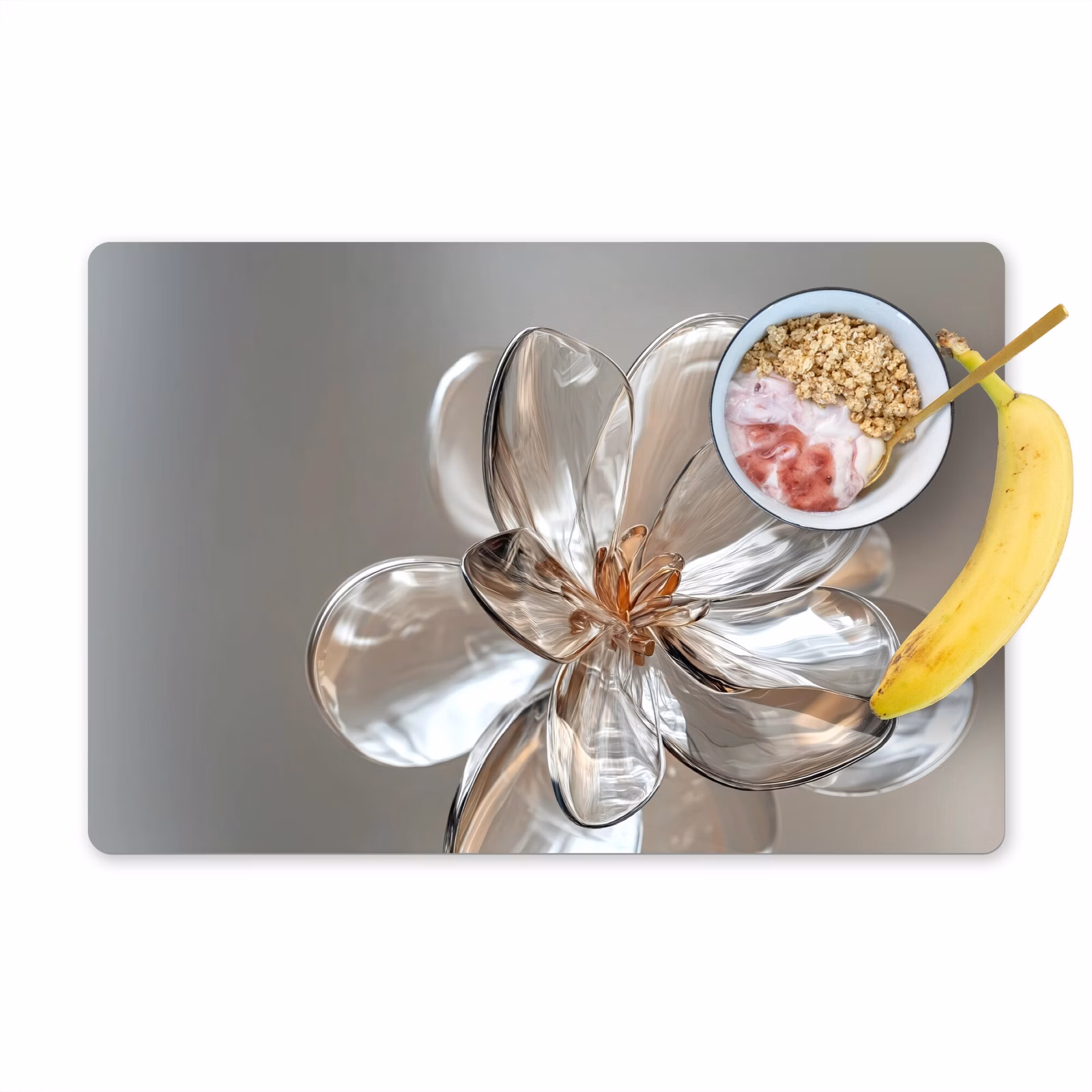 Tischset - Blume - Gläser - Transluzent — 1