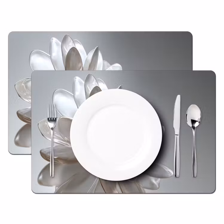 Tischset - Blume - Weiß - Neutral — 2
