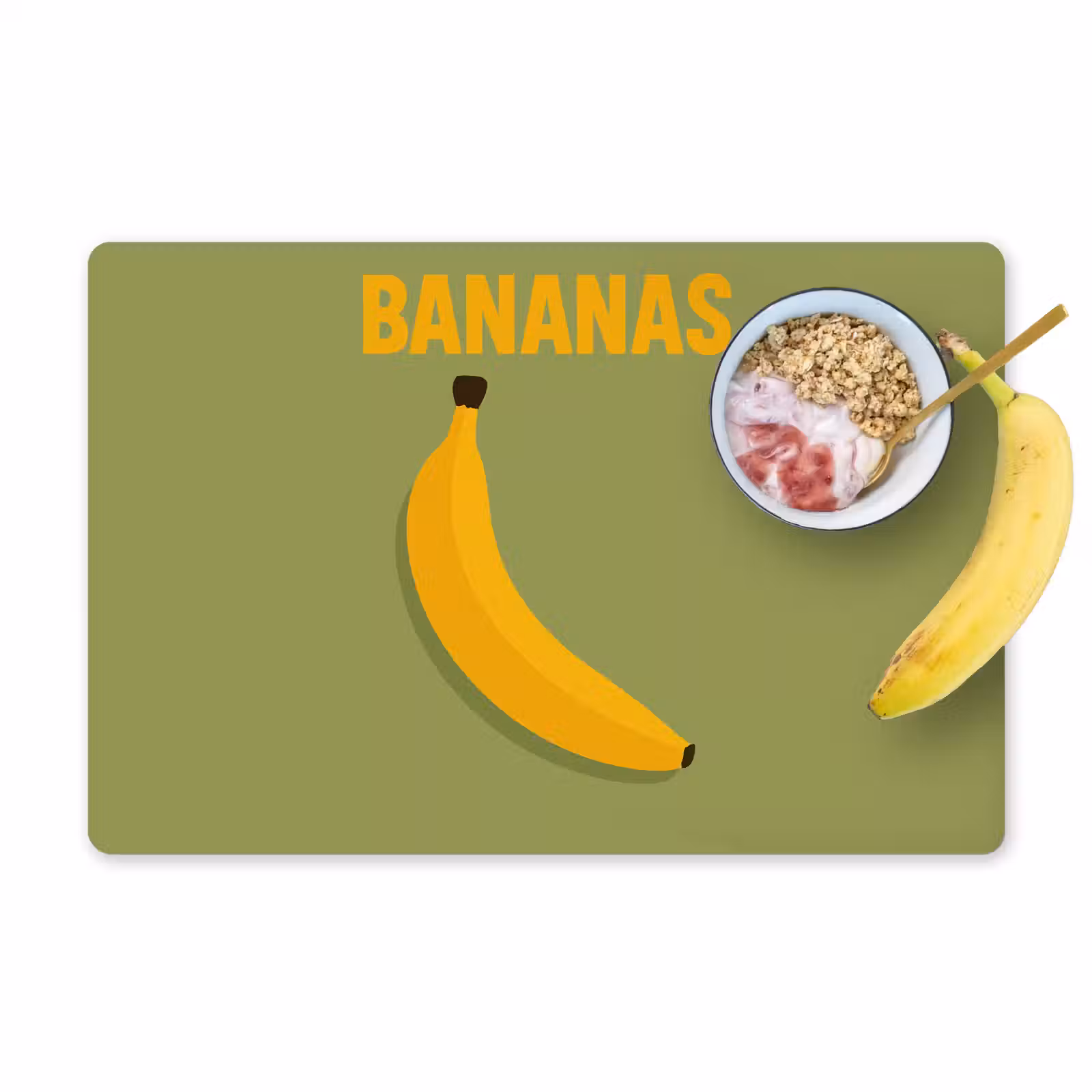 Tischset - Banane - Minimalistisch - Gelb - 6 Stück — 1