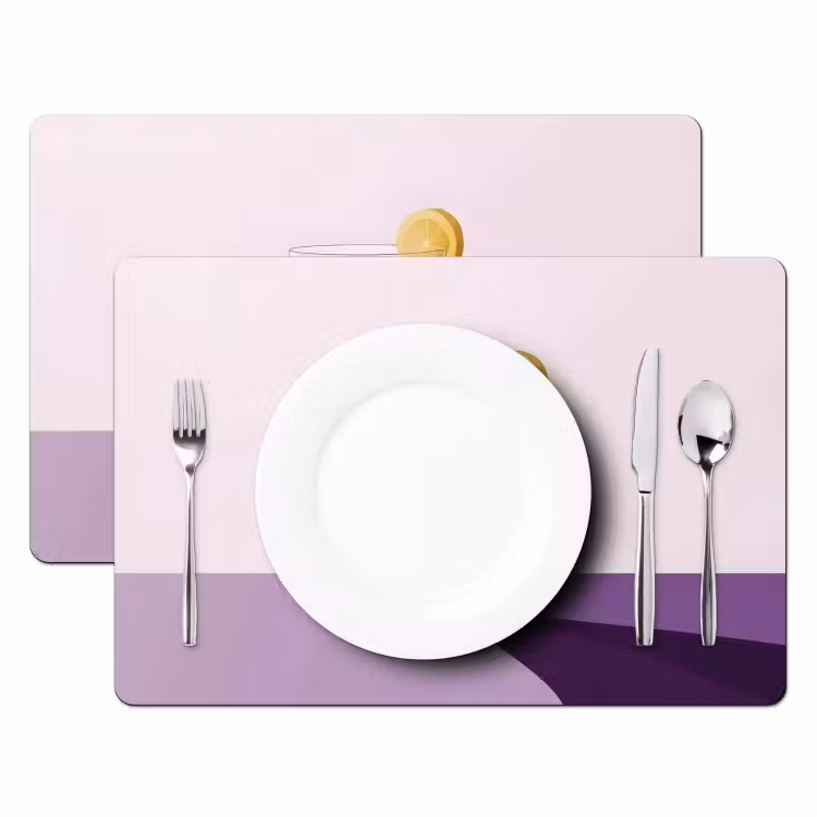 Tischset - Cocktail - Lila - Minimalistisch - Zitrone — 2