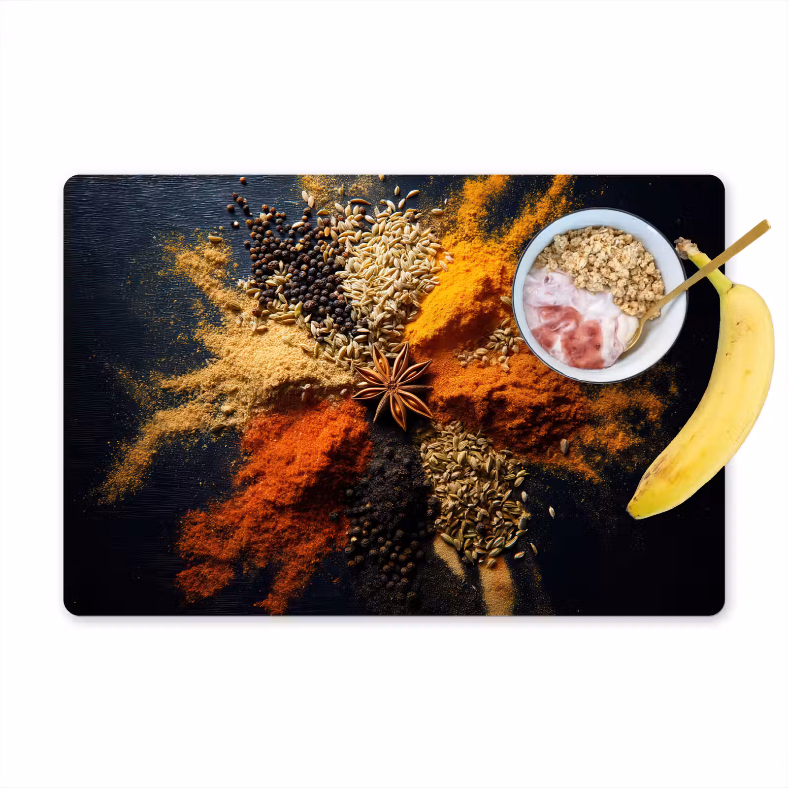 Tischset - Gewürze - Explosion - Orange — 1