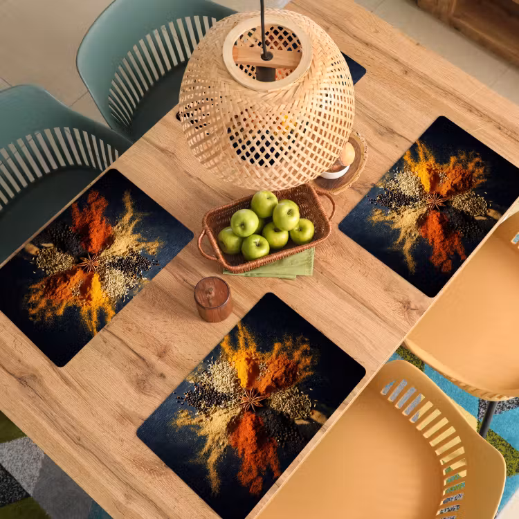 Tischset - Gewürze - Explosion - Orange — 3