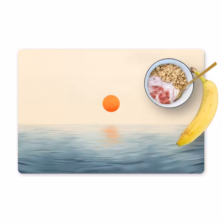 Tischset - Sonne - Orange - Meer - 6 Stück — 1