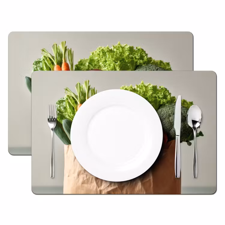 Tischset - Papiere - Lebensmittel - Buntes — 2