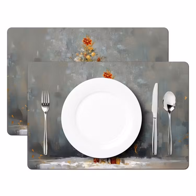 Tischset - Weihnachtsbaum - Geschenke - Rot - Gold — 2