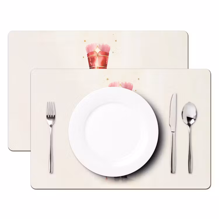 Tischset - Nussknacker - Weihnachten - Rot - Aquarell - Feiertage — 1
