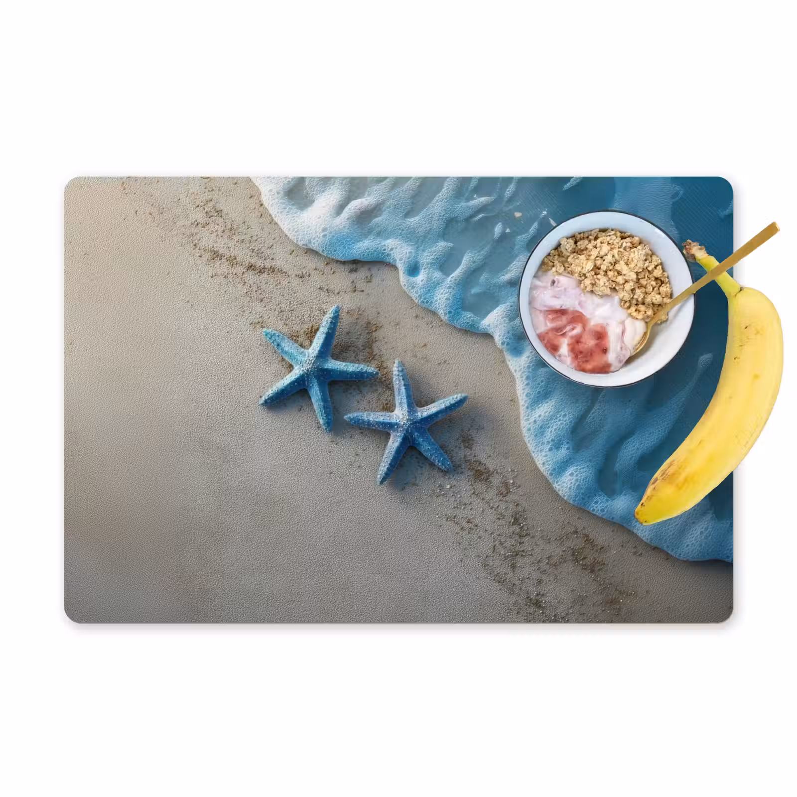 Tischset - Seestern - Sand - Meer - Blau — 1