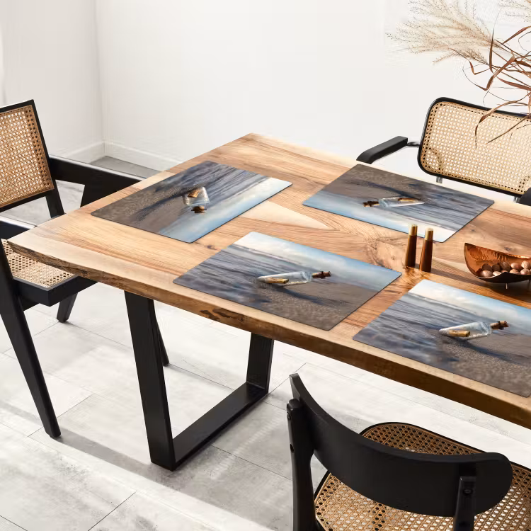 Tischset - Glasflasche - Post - Meer - Sand — 4