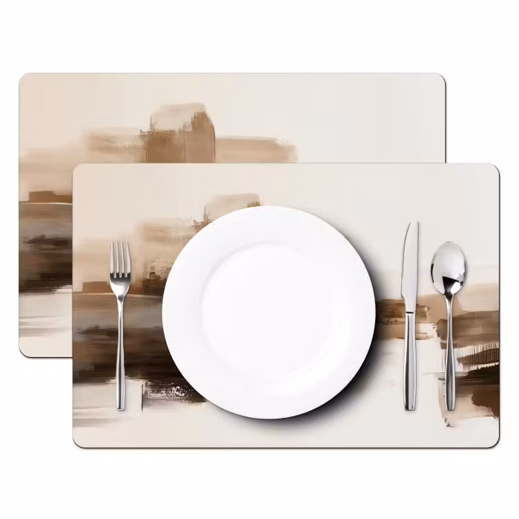 Tischset - Pinselstriche - Abstrakte Landschaft - Ruhe — 2