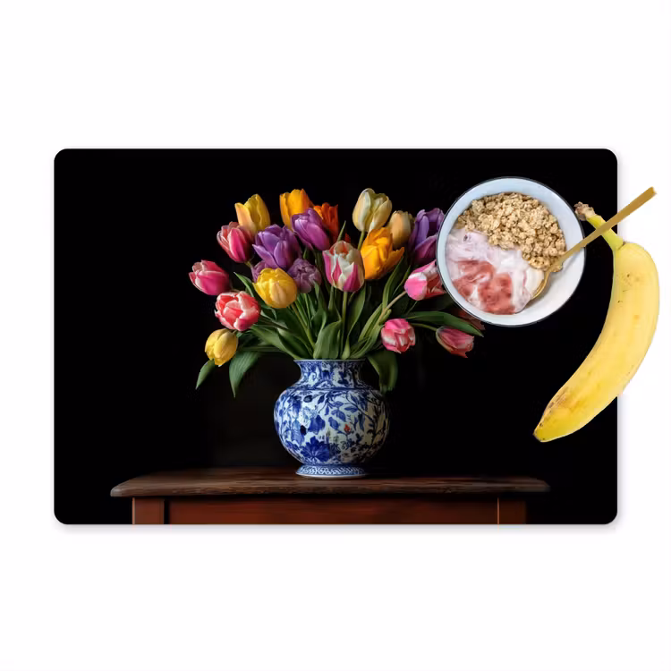 Tischset - Tulpen - Farben - Vase — 1