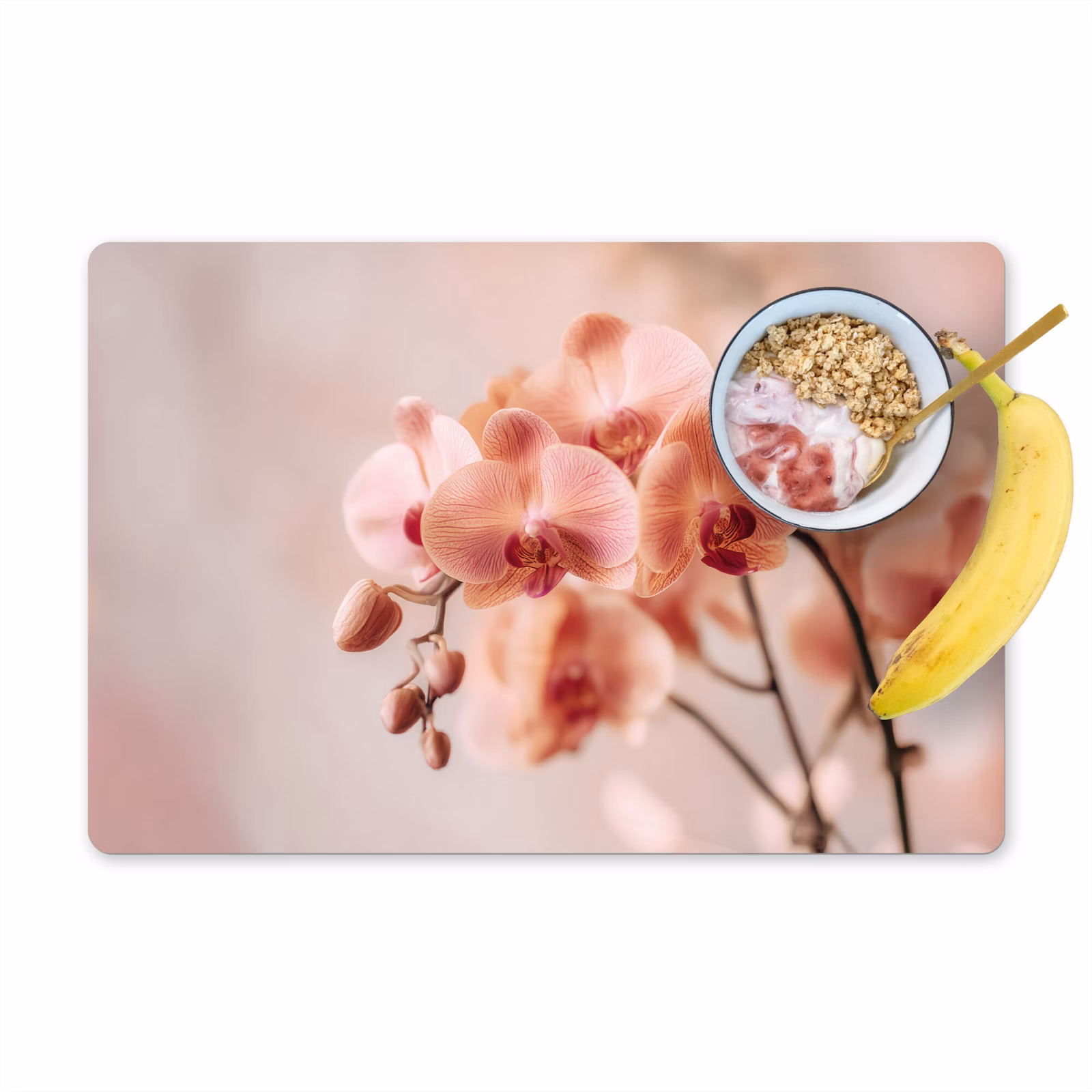 Tischset - Orchidee - Blumen - Rosa - Blütenblätter — 1