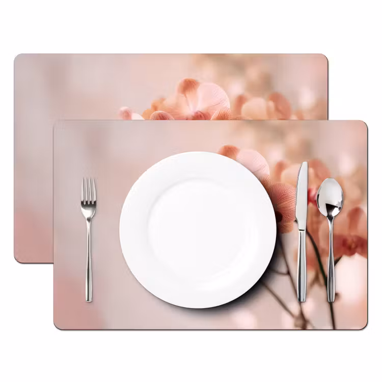 Tischset - Orchidee - Blumen - Rosa - Blütenblätter — 2
