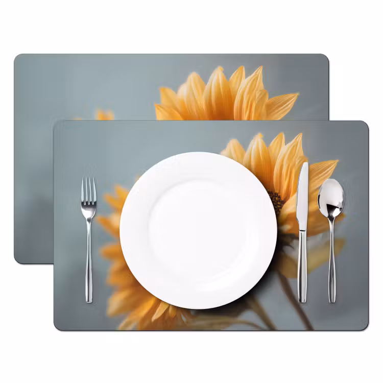 Tischset - Sonnenblumen - Gelb - Unscharf — 2
