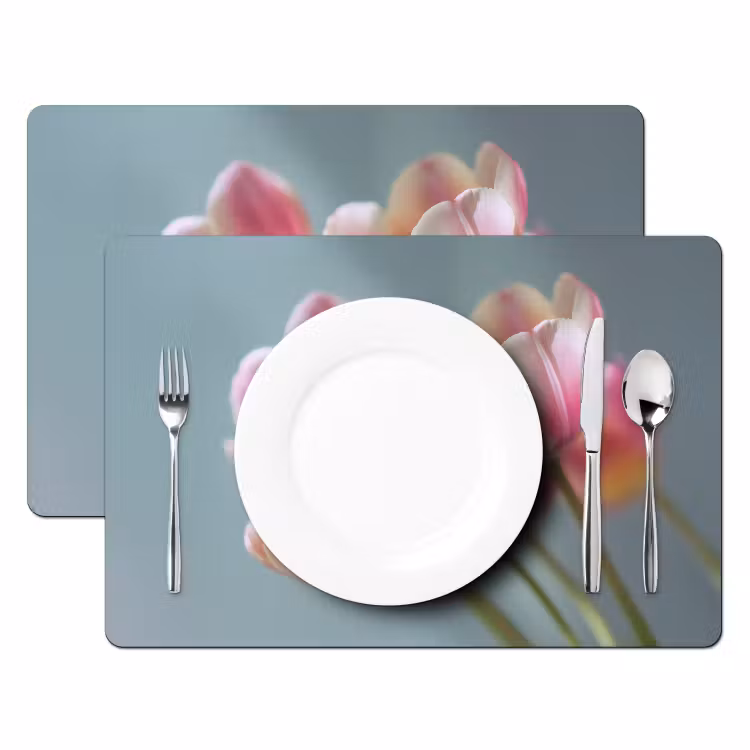Tischset - Tulpen - Rosa - Stiele — 2