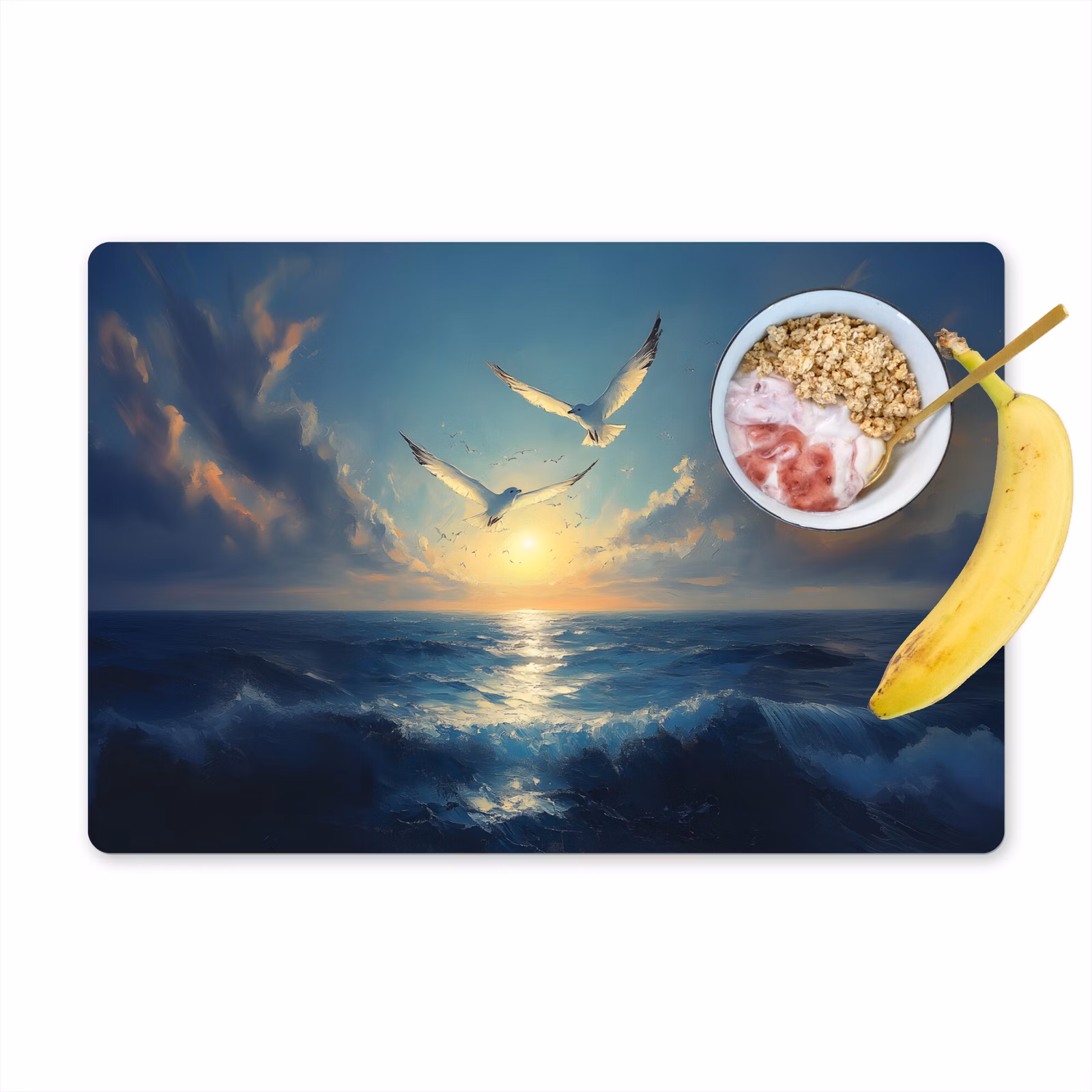 Tischset - Möwen - Meer - Wolken -Blau — 1
