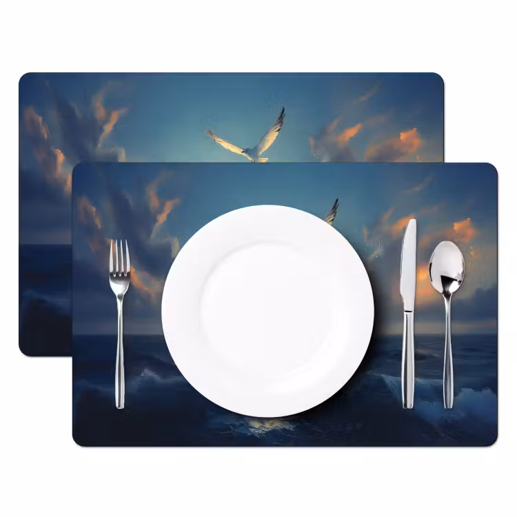Tischset - Möwen - Meer - Wolken -Blau — 2