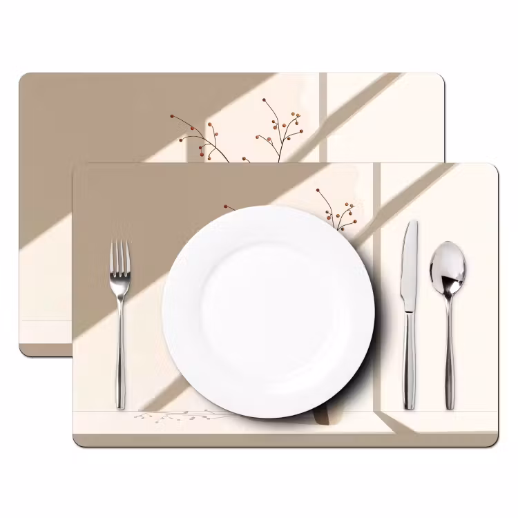 Tischset - Vase - Äste - Beeren - Minimalistisch — 2