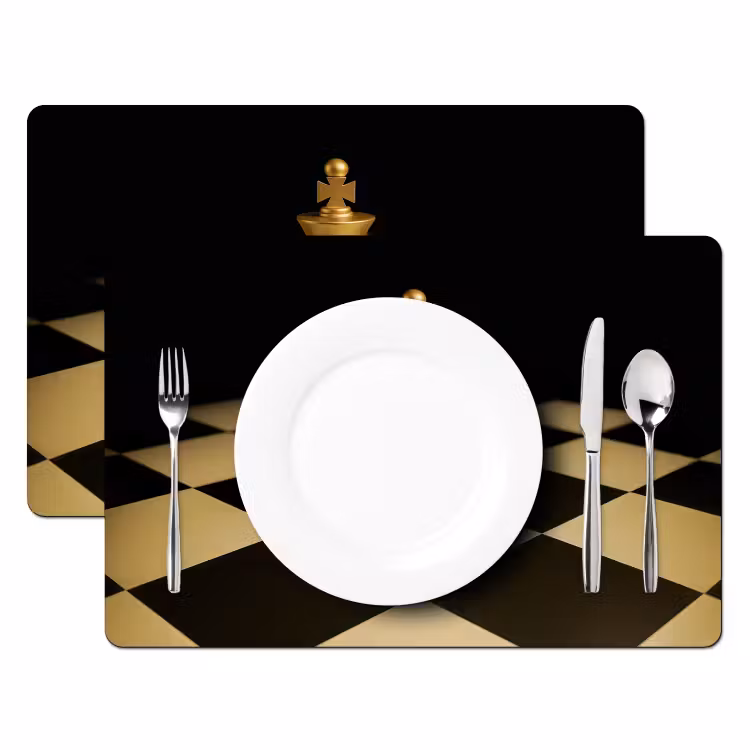 Tischset - Schachfigur - König - Schachbrett - Blockiert — 2
