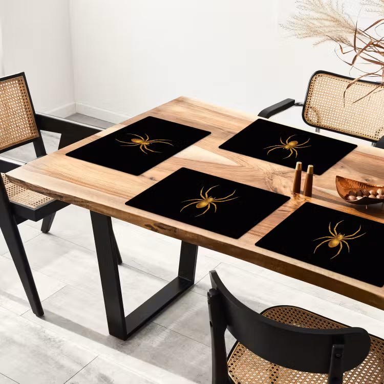 Tischset - Spinne - Gold - Minimalistisch - Beine — 4