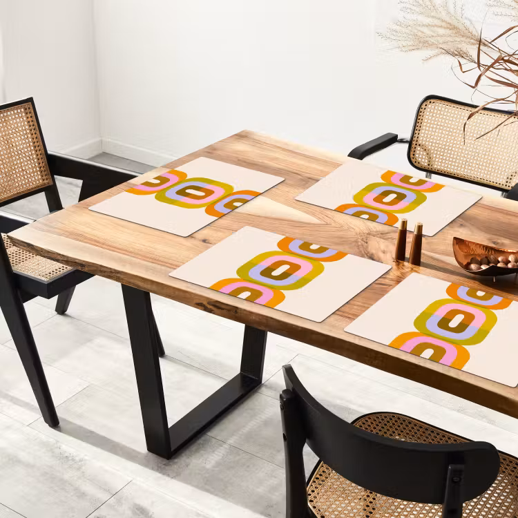 Tischset - Stapeln - Formen - Orange — 4