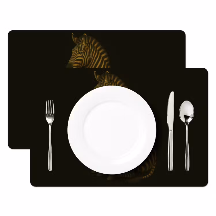Tischset - Zebra - Streifen - Gold — 2