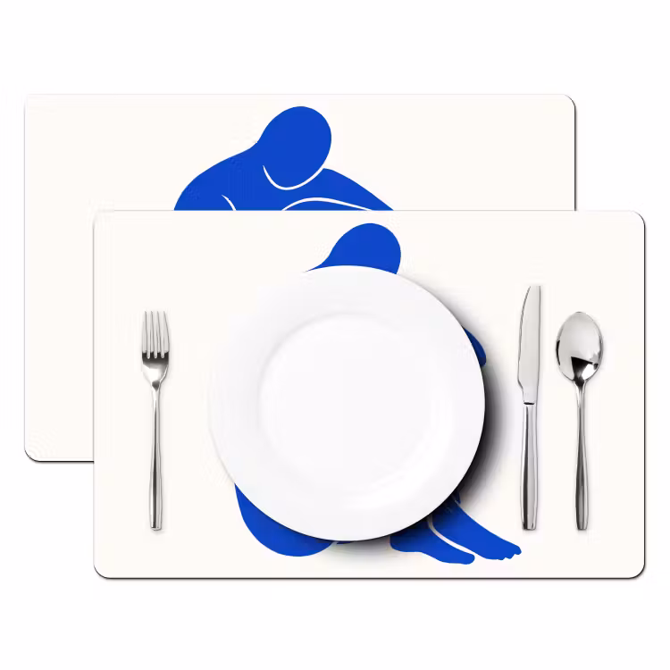 Tischset - Körper - Abstrakt - Blau — 2