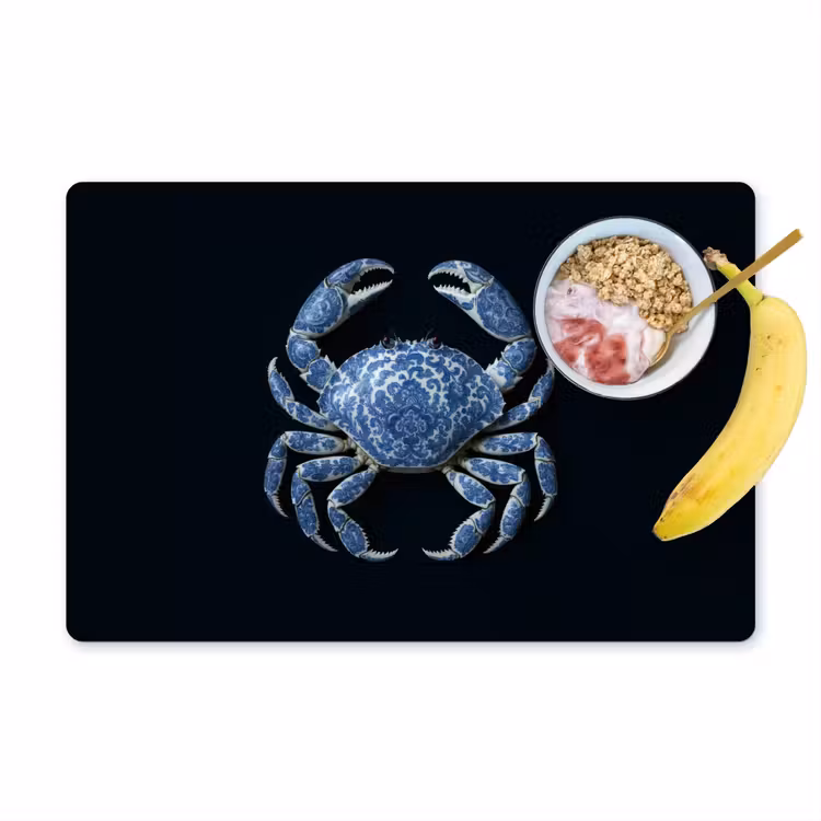 Tischset - Krabbe - Delfter Blau - Tiere — 1