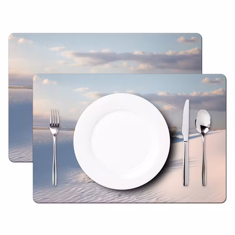 Tischset - Duinen - Gras - Wolken - Beige — 2