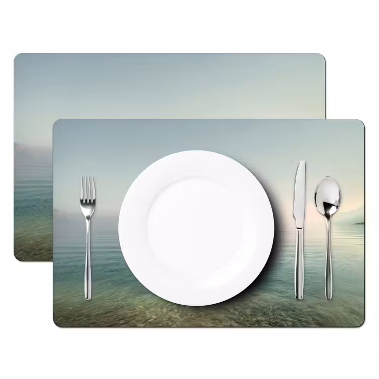 Tischset - Zee - Horizon - Blauw - Mist — 2