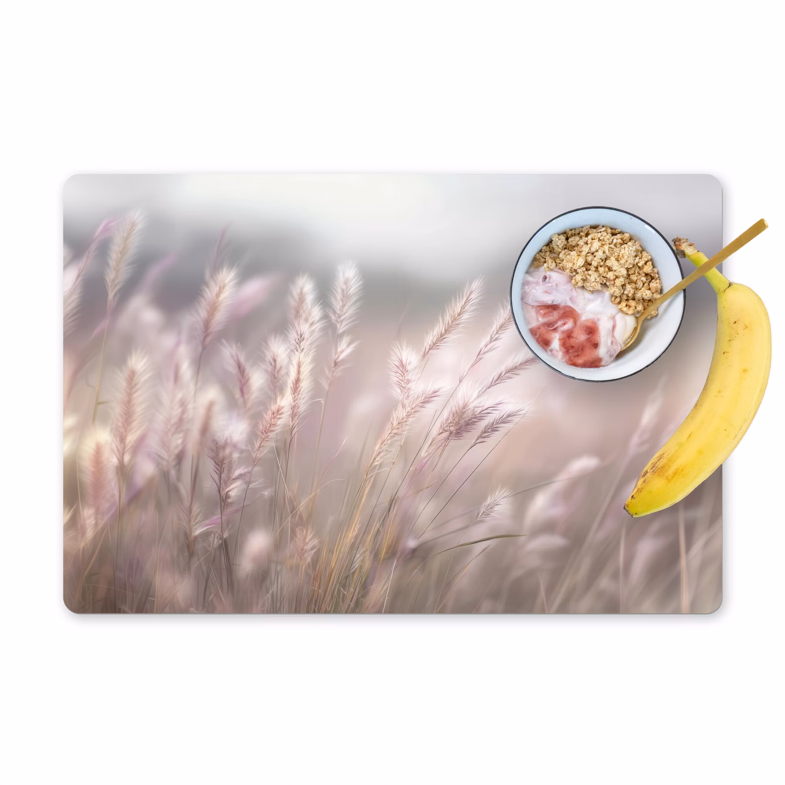 Tischset - Graspluimen - Wind - Beige - Mistig — 1