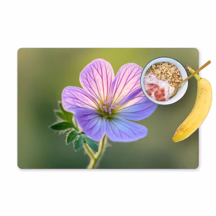 Tischset - Blume - Nahaufnahme - Lila — 1