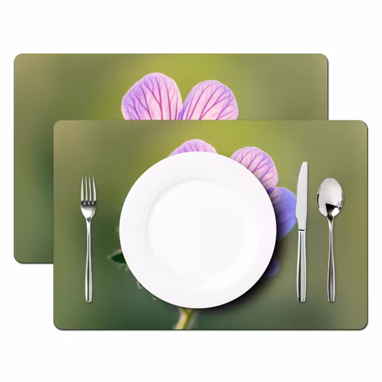 Tischset - Blume - Nahaufnahme - Lila — 2